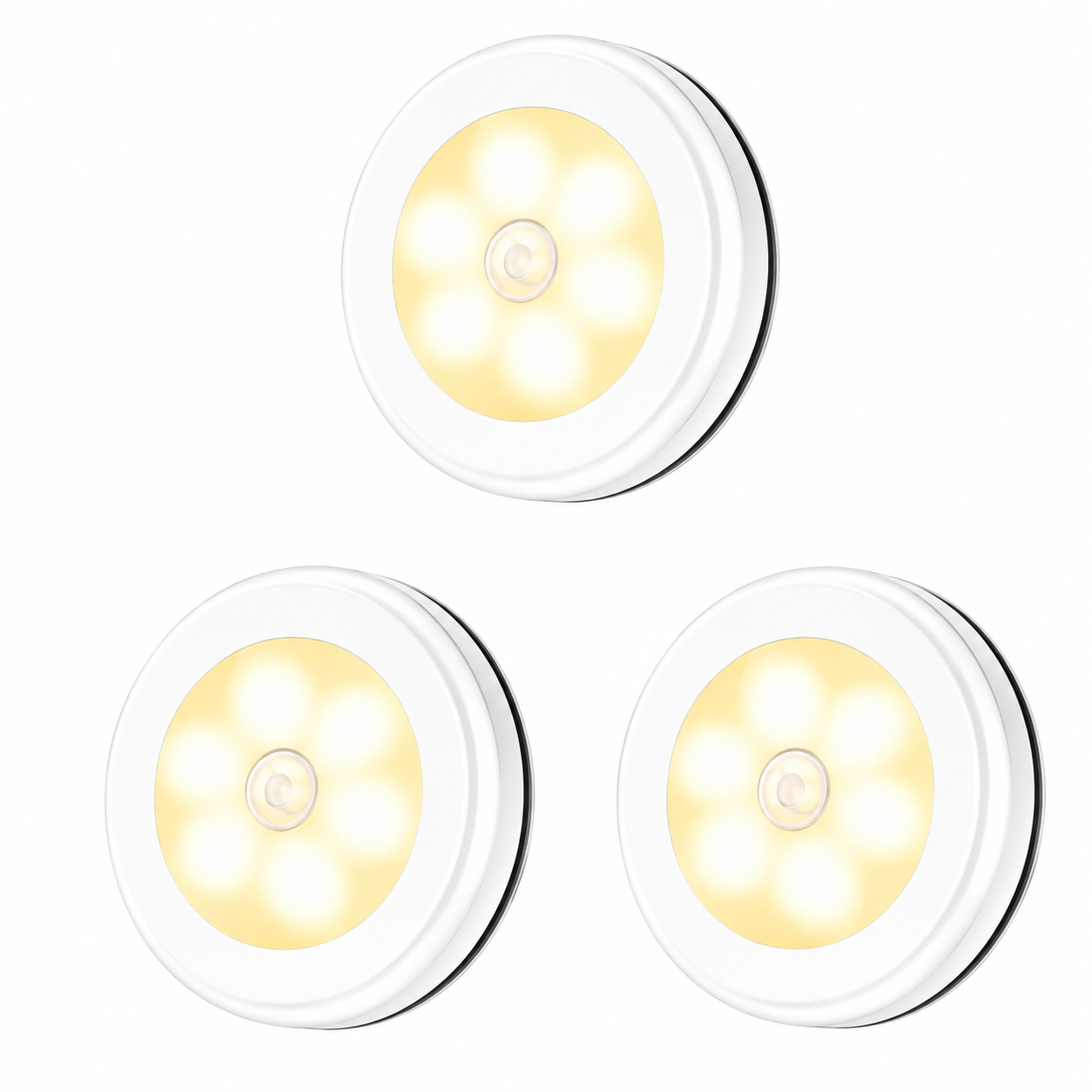 3pcs Battery Operated Motion Sensor LED Lights